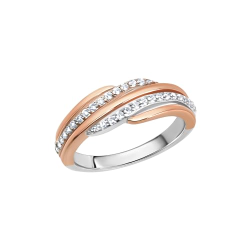 Vivance Damen Ring 925/- Sterling Silber Glänzend Zirkonia rot 360272044 von Zeeme