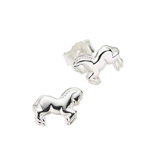 Zeeme for Kids Kinder Ohrringe 925/- Sterling Silber 0,6cm Glänzend weiß 371220171 von Zeeme