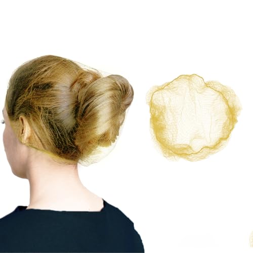 ZefeqCo Haarnetz, blond, 100 Stück, 61 cm, unsichtbare Nylon-Haarnetze für Damen und Herren, perfekt für Haarknoten, Schlafen und Küche ZefeqCo Haarnetz, blond, 100 Stück, 61 cm, unsichtbare Nylon-Haarnetze für Damen und Herren, perfekt für Haarknoten, Schlafen und Küche von ZefeqCo