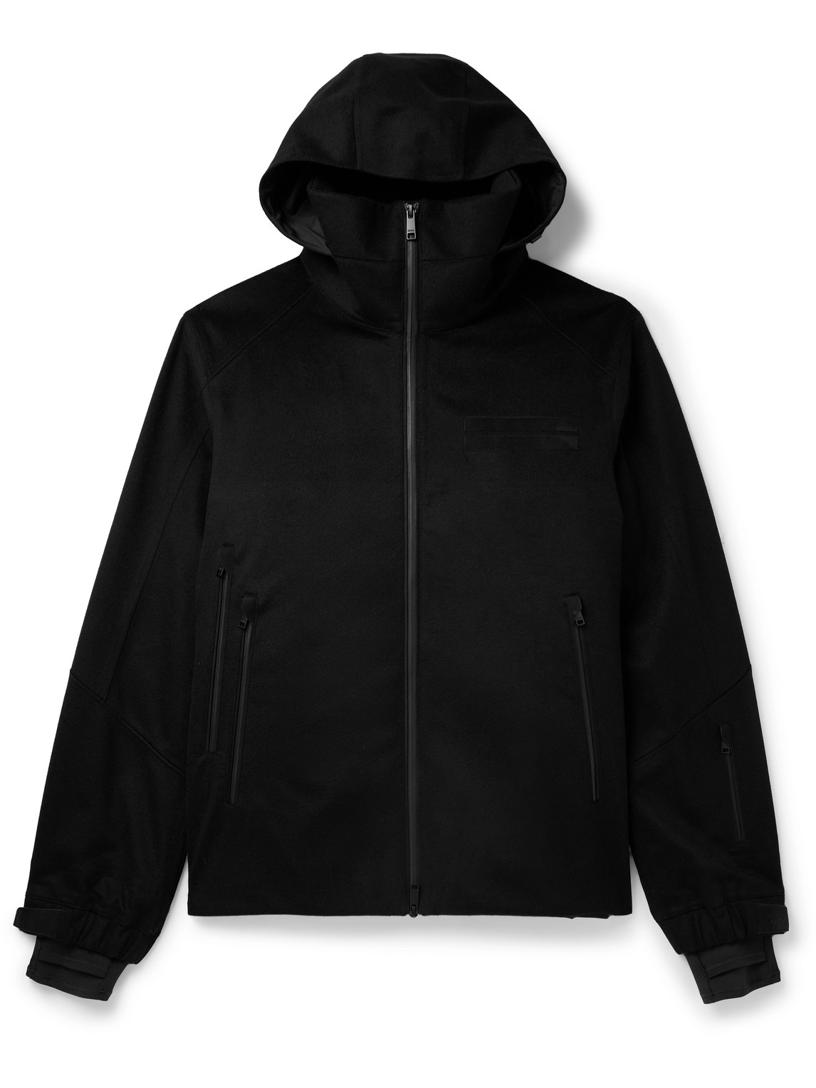 Zegna - Convertible Leather-Trimmed Cashmere Down Hooded Ski Jacket - Men - Black - XL von Zegna