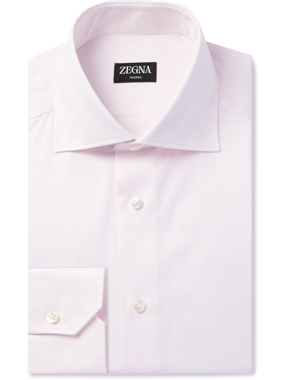 Zegna - Cutaway-Collar Trofeo™ Comfort Shirt - Men - Pink - EU 43 von Zegna