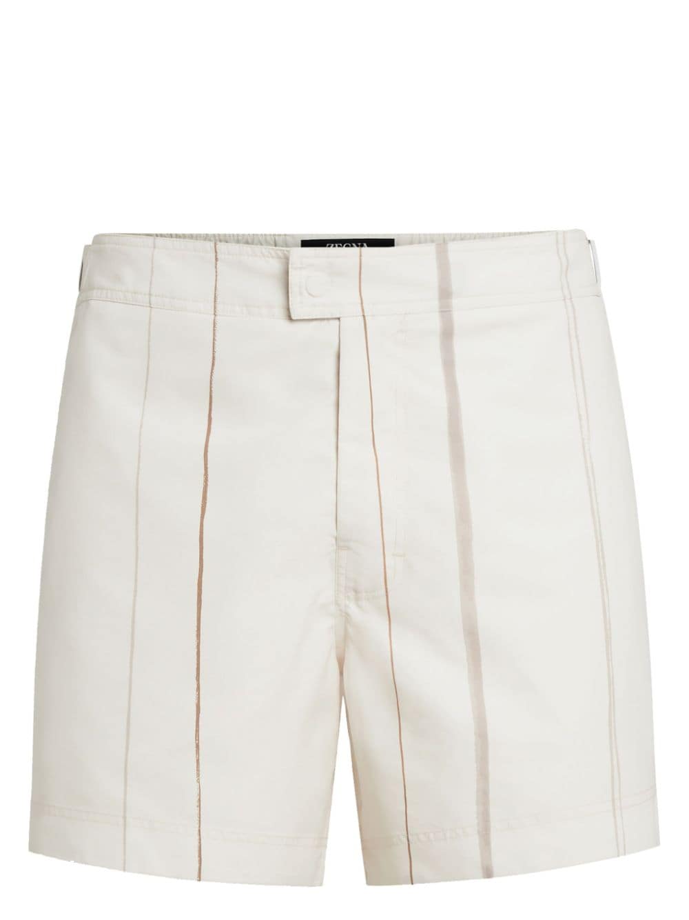 Zegna Gestreifte Badeshorts - Nude von Zegna