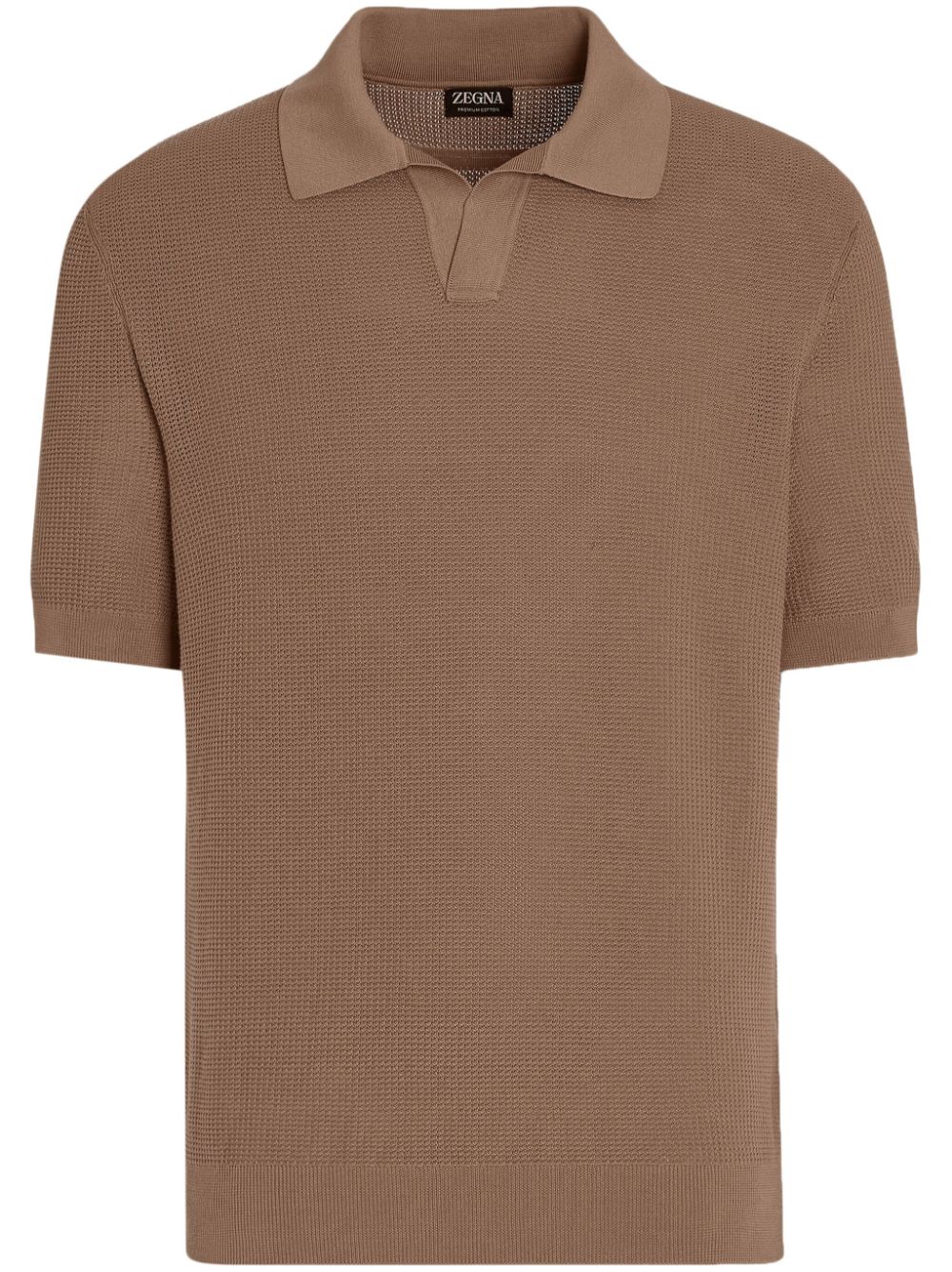 Zegna Gestricktes Poloshirt - Braun von Zegna