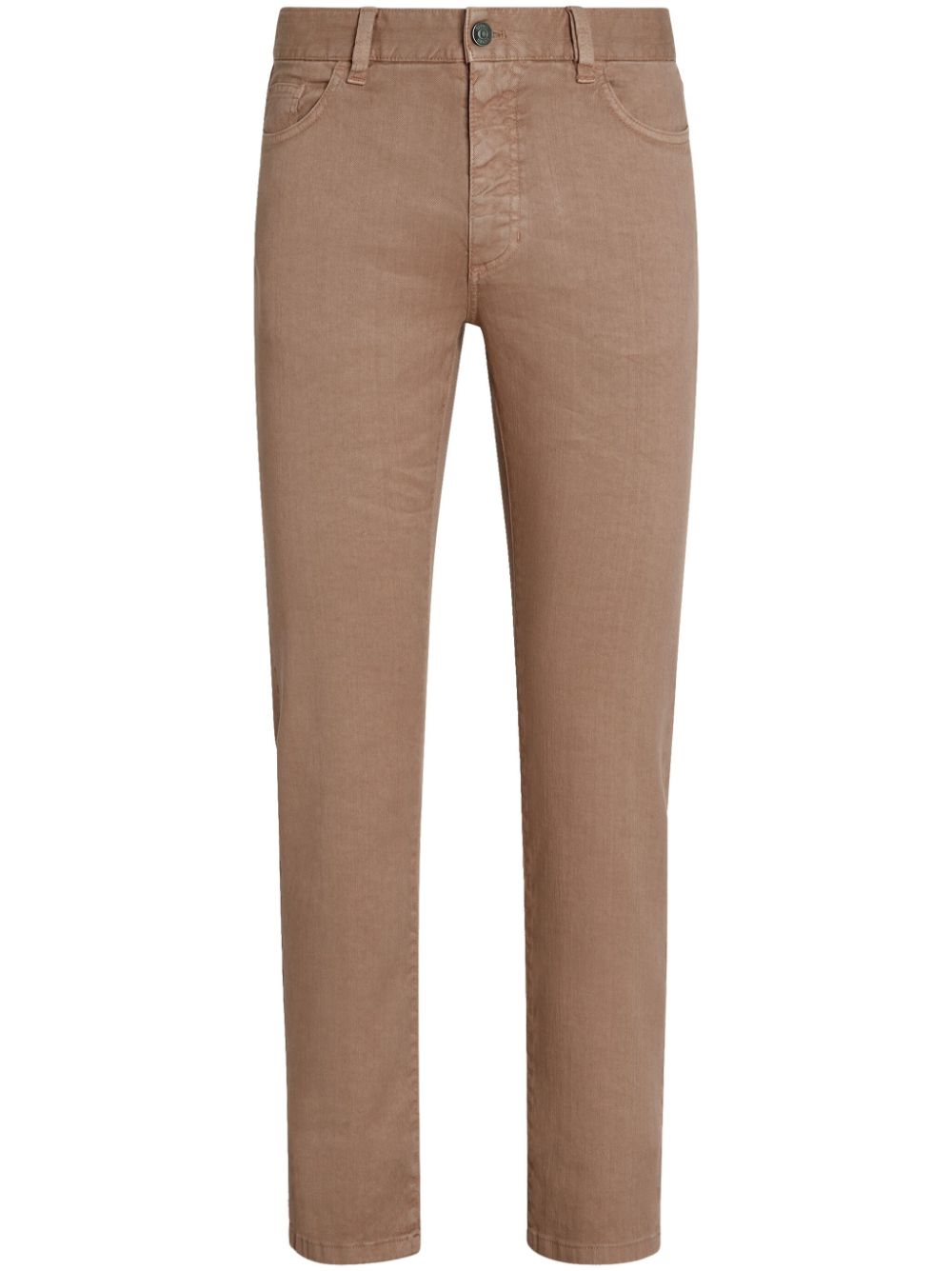 Zegna Halbhohe Roccia Skinny-Jeans - Nude von Zegna