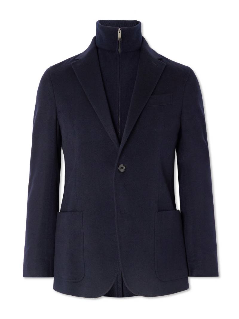 Zegna - Layered Cashmere Blazer - Men - Blue - IT 46 von Zegna