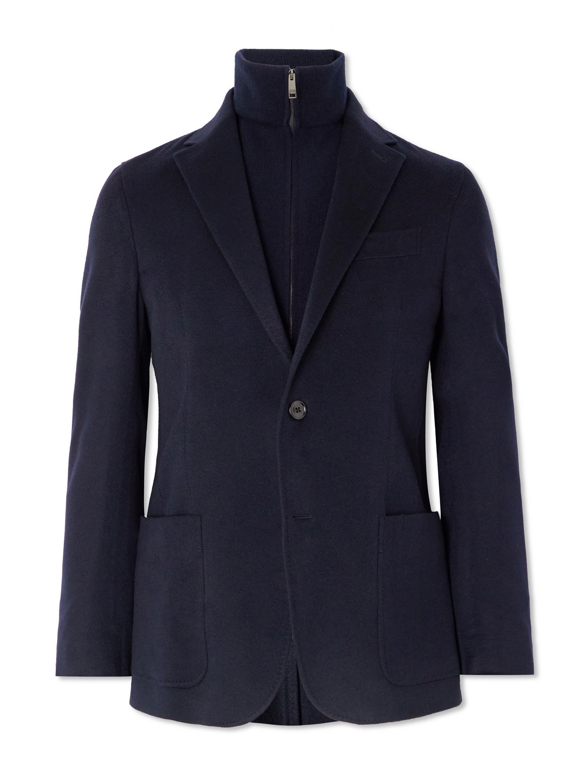 Zegna - Layered Cashmere Blazer - Men - Blue - IT 50 von Zegna