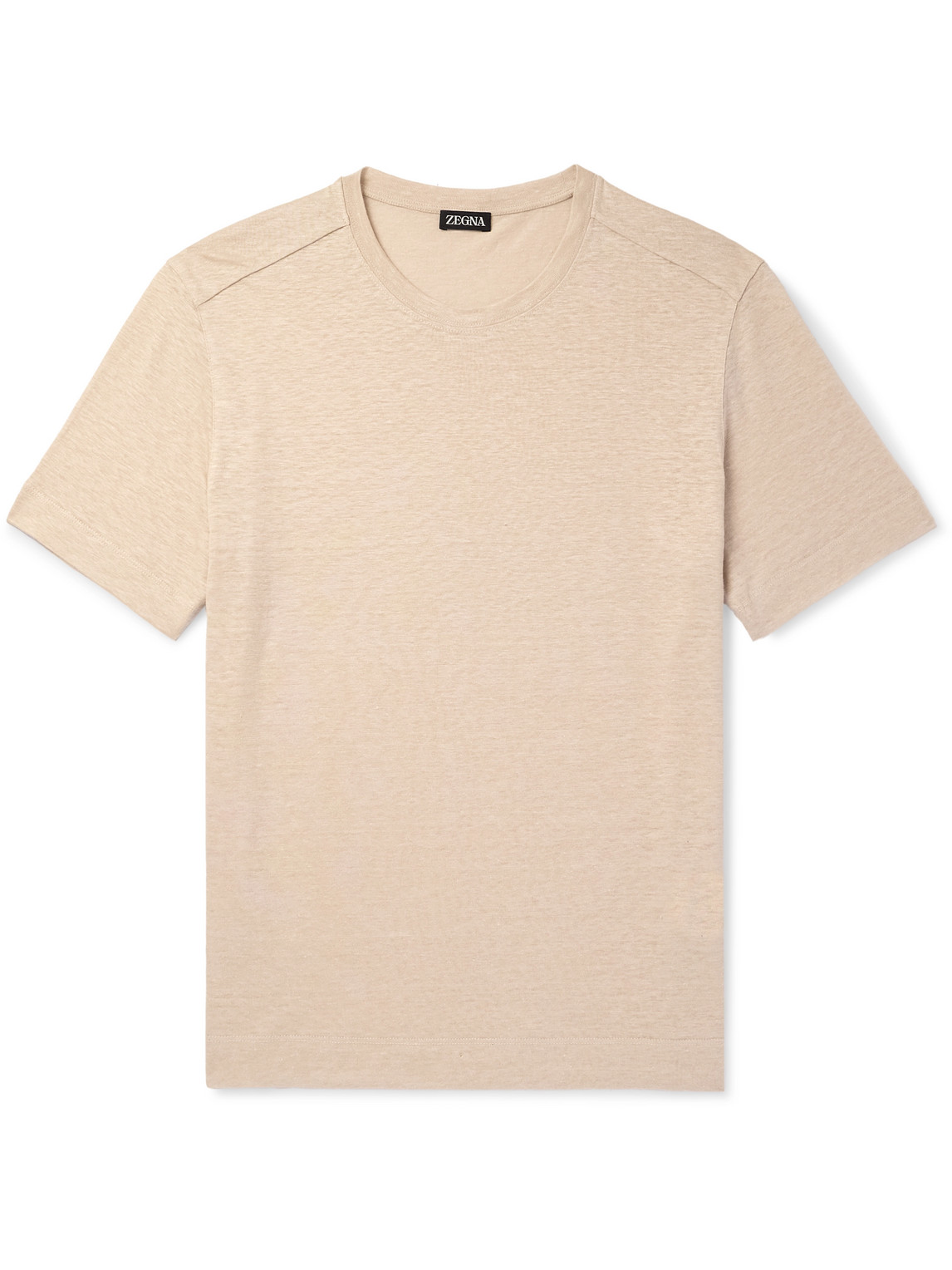 Zegna - Linen-Jersey T-Shirt - Men - Neutrals - IT 56 Zegna - Linen-Jersey T-Shirt - Men - Neutrals - IT 56 von Zegna