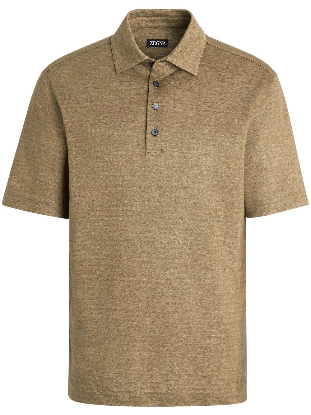 Zegna Poloshirt aus Leinen - Grün von Zegna