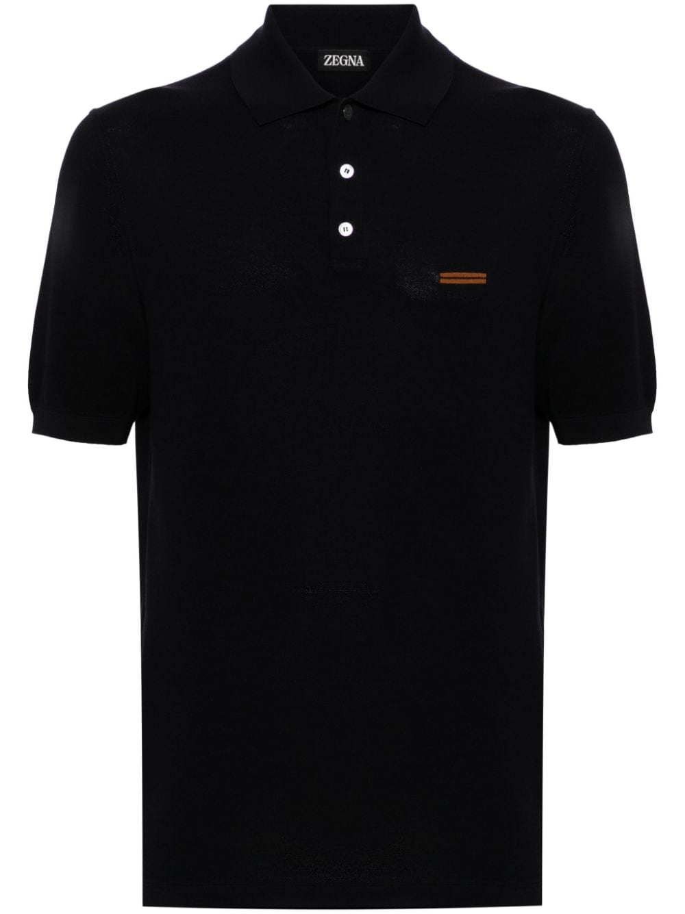 Zegna Poloshirt aus Pikee - Blau von Zegna