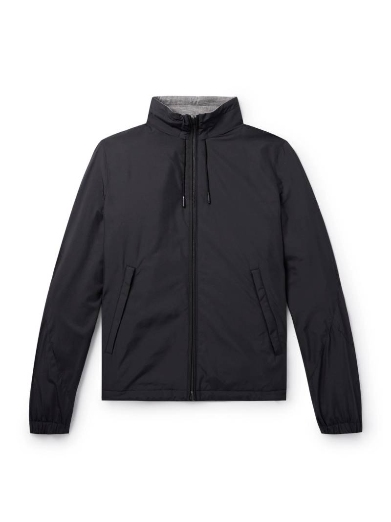 Zegna - Reversible Shell and Cashmere, Cotton and Silk-Blend Jersey Jacket - Men - Blue - IT 54 Zegna - Reversible Shell and Cashmere, Cotton and Silk-Blend Jersey Jacket - Men - Blue - IT 54 von Zegna