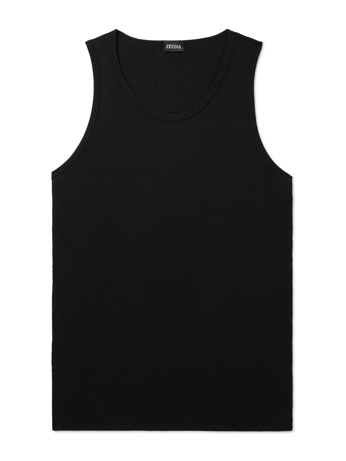 Zegna - Ribbed Cotton and Modal-Blend Jersey Tank Top - Men - Black - XL Zegna - Ribbed Cotton and Modal-Blend Jersey Tank Top - Men - Black - XL von Zegna