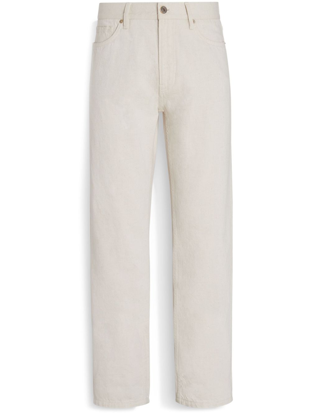 Zegna Roccia Jeans mit geradem Bein - Nude von Zegna