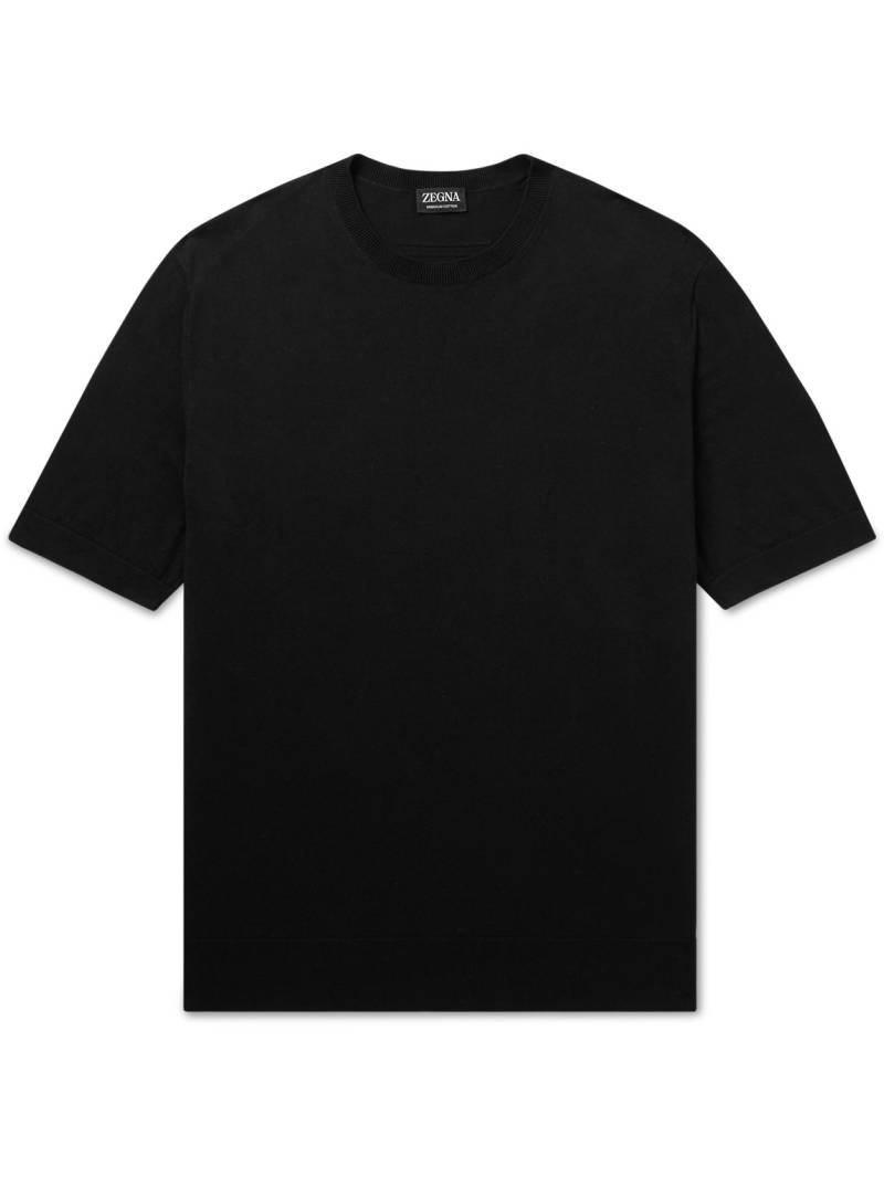 Zegna - Slim-Fit Cotton T-Shirt - Men - Black - IT 52 von Zegna