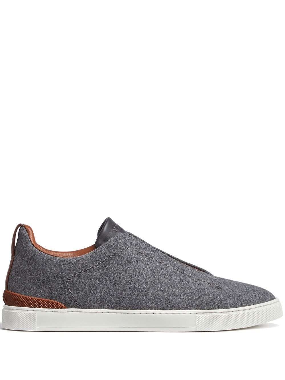 Zegna Sneakers mit Kontrastdetails - Grau von Zegna