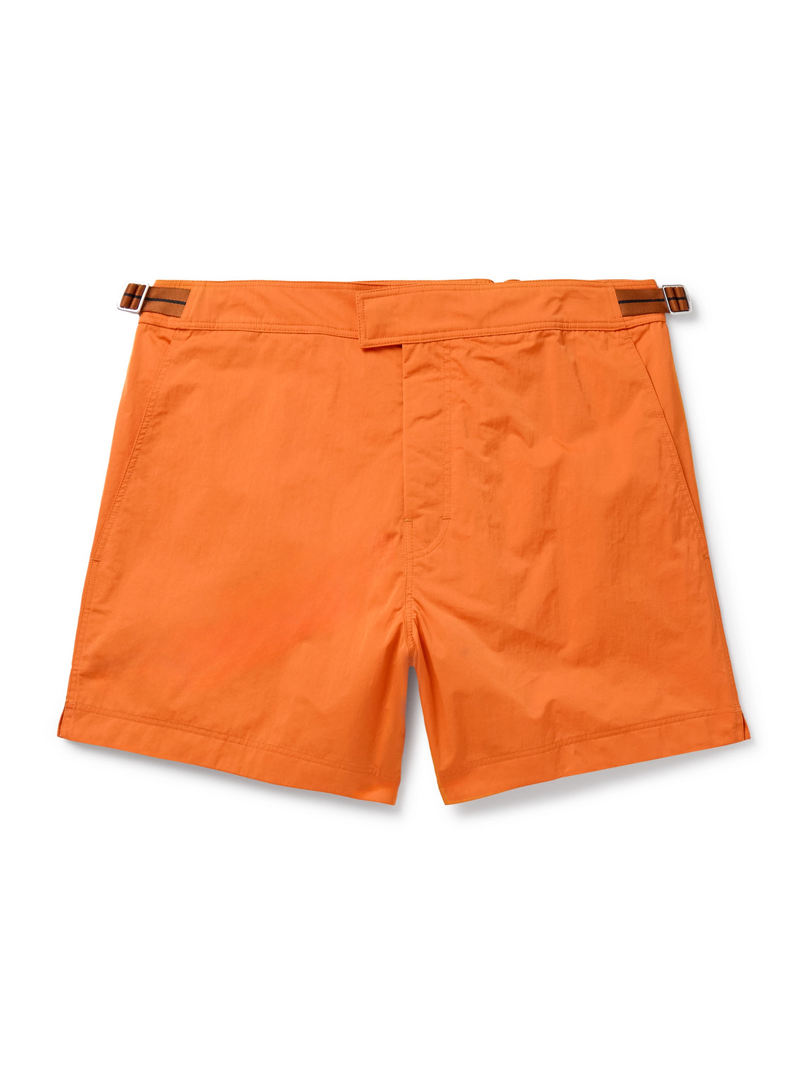 Zegna - Straight-Leg Mid-Length Swim Shorts - Men - Orange - M von Zegna