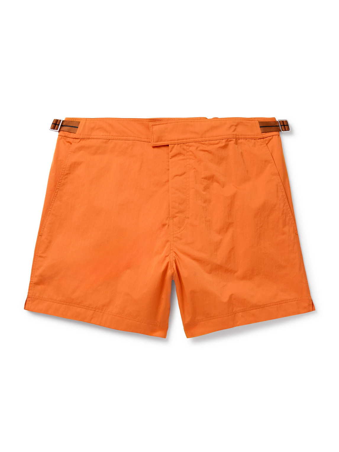 Zegna - Straight-Leg Mid-Length Swim Shorts - Men - Orange - S von Zegna