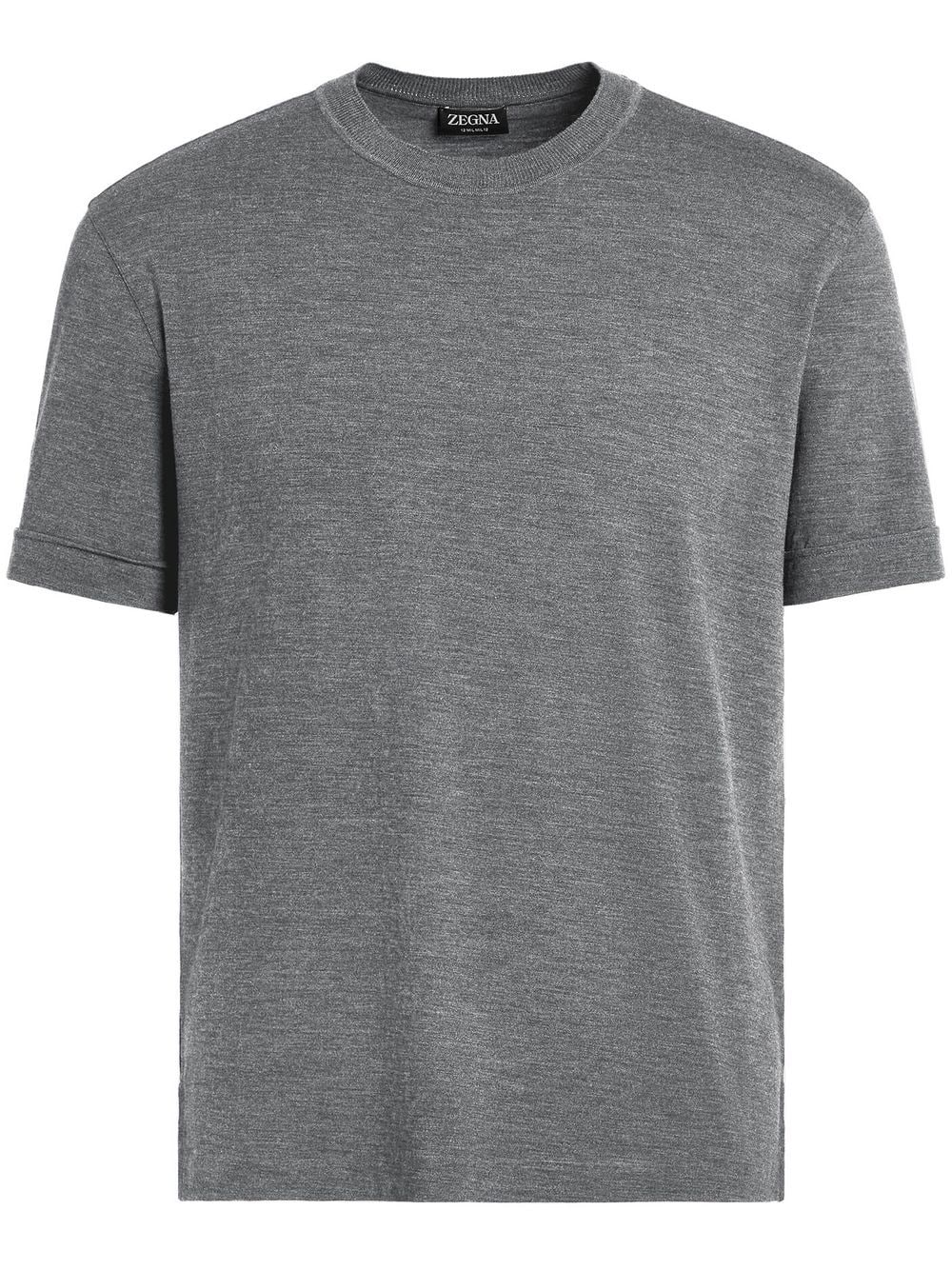 Zegna T-Shirt aus Wolle - Grau von Zegna