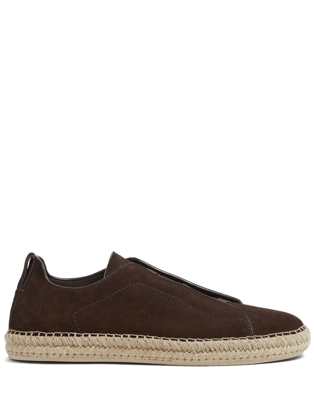 Zegna Triple Stitch Espadrilles aus Wildleder - Braun von Zegna