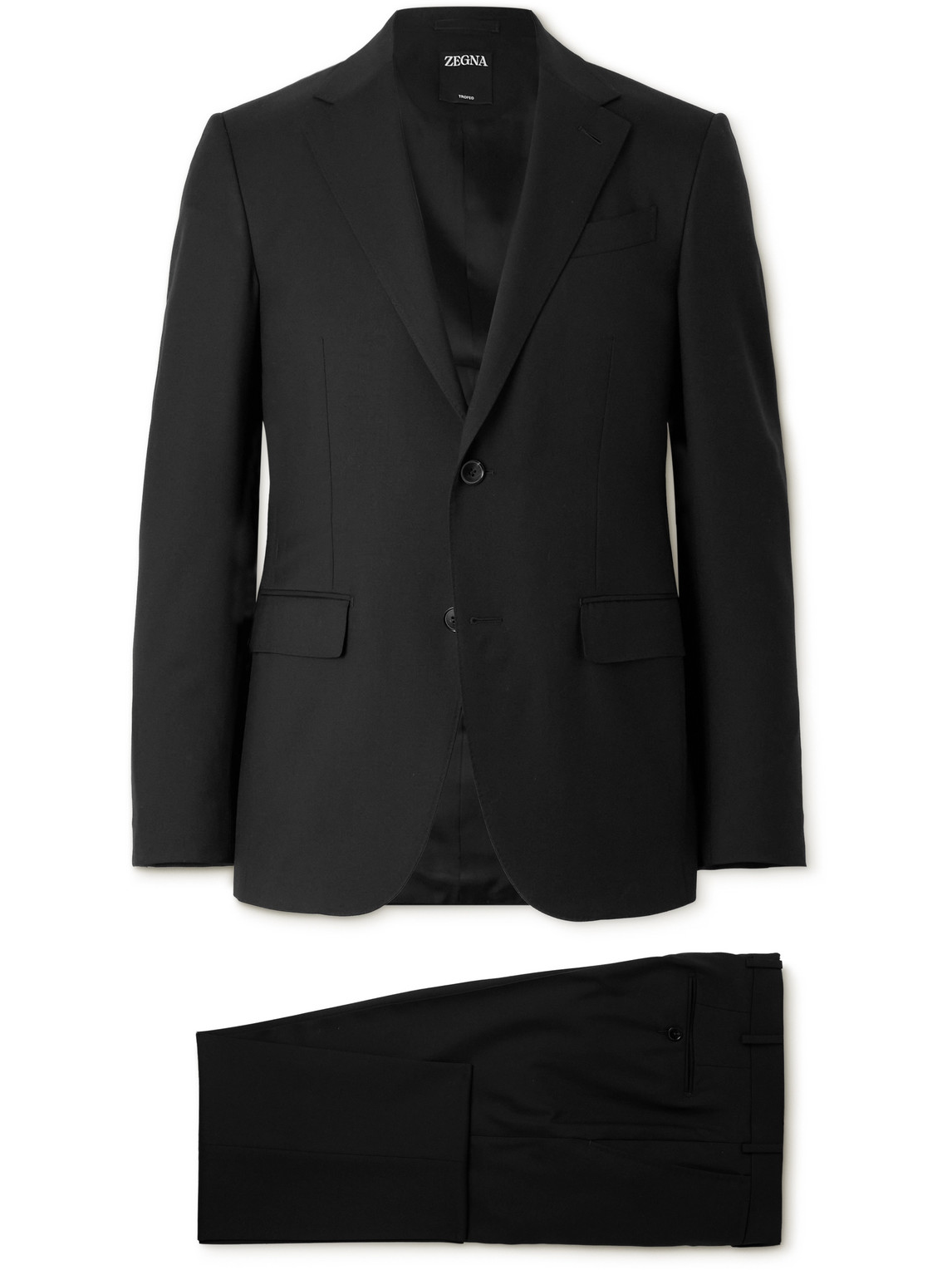 Zegna - Trofeo™ Wool-Twill Suit - Men - Black - IT 54 von Zegna
