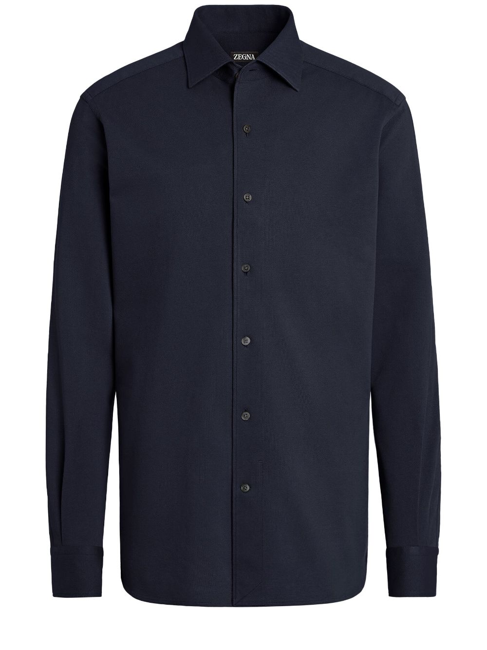 Zegna long-sleeve cotton shirt - Blau von Zegna