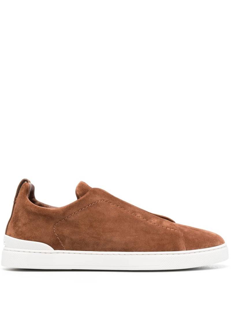 Zegna Klassische Slip-On-Sneakers - Braun von Zegna