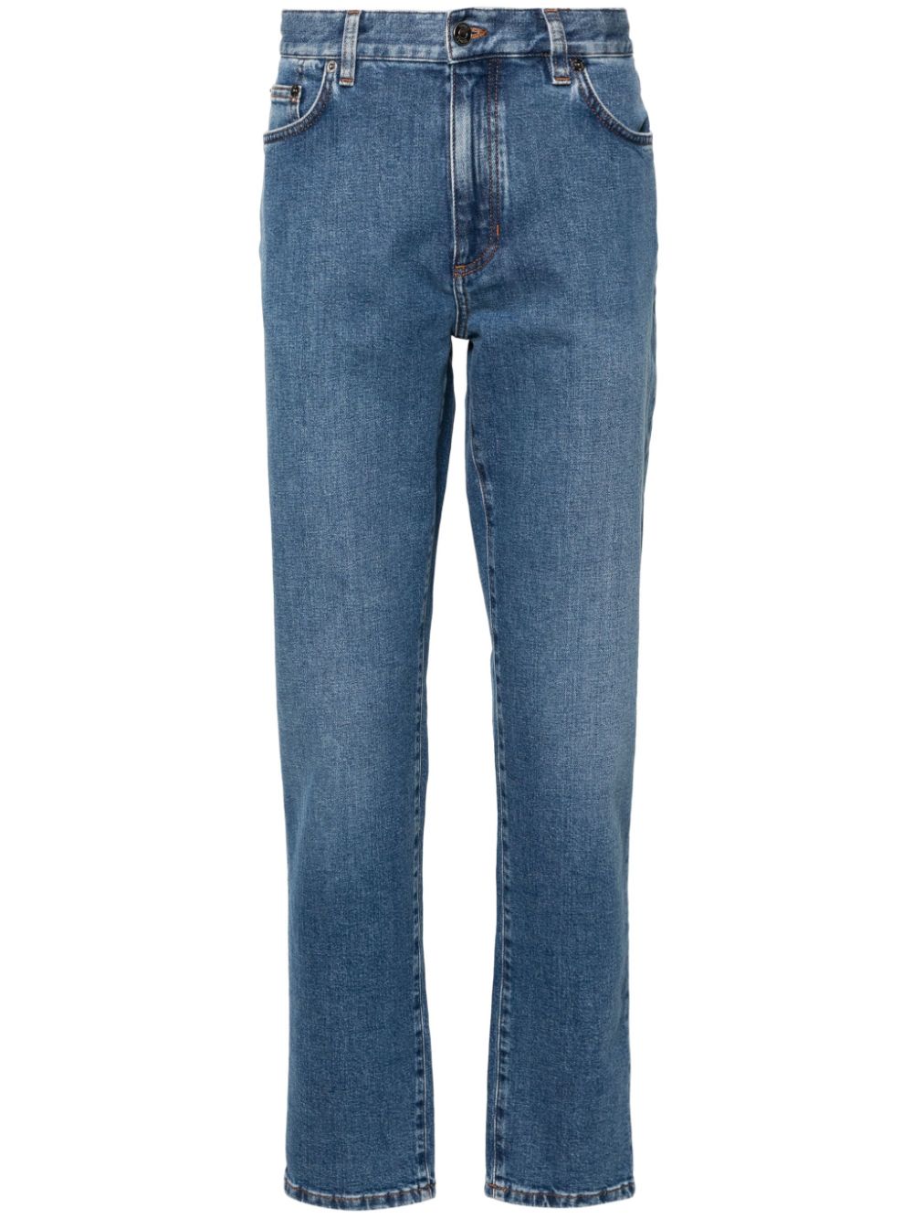 Zegna mid-rise slim-cut jeans - Blau von Zegna