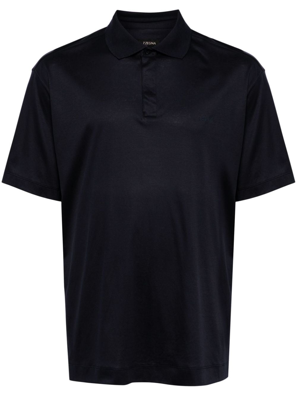 Zegna short-sleeve cotton polo shirt - Blau von Zegna