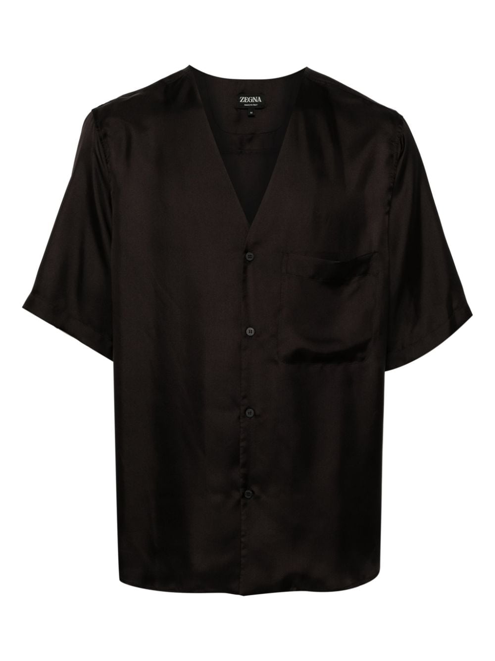 Zegna Pyjama-Hemd aus Seide - Braun von Zegna