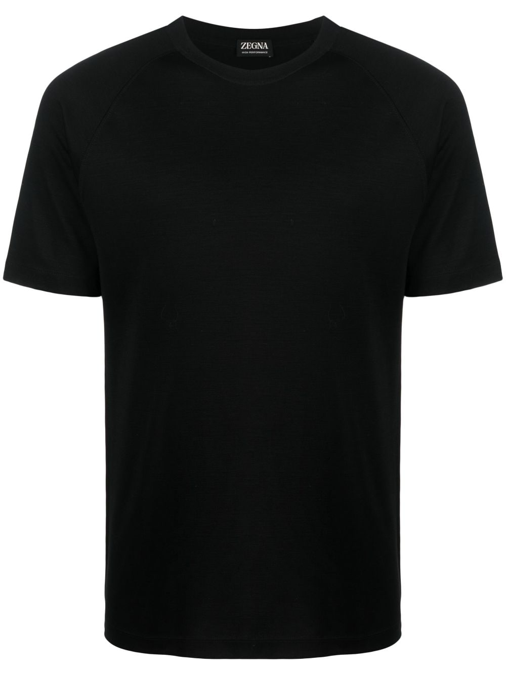 Zegna T-Shirt aus Wolle - Schwarz von Zegna