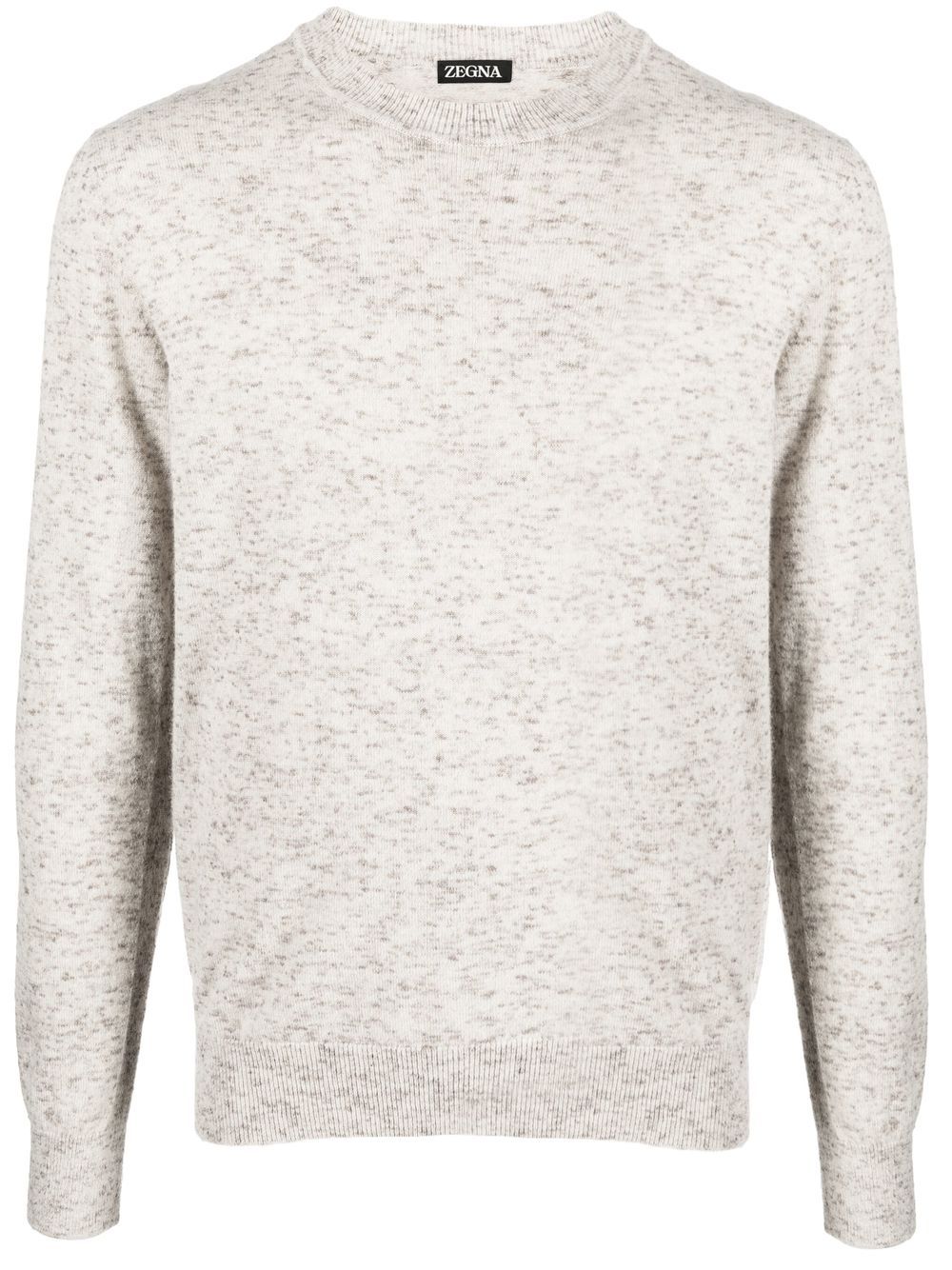 Zegna Melierter Pullover - Nude von Zegna