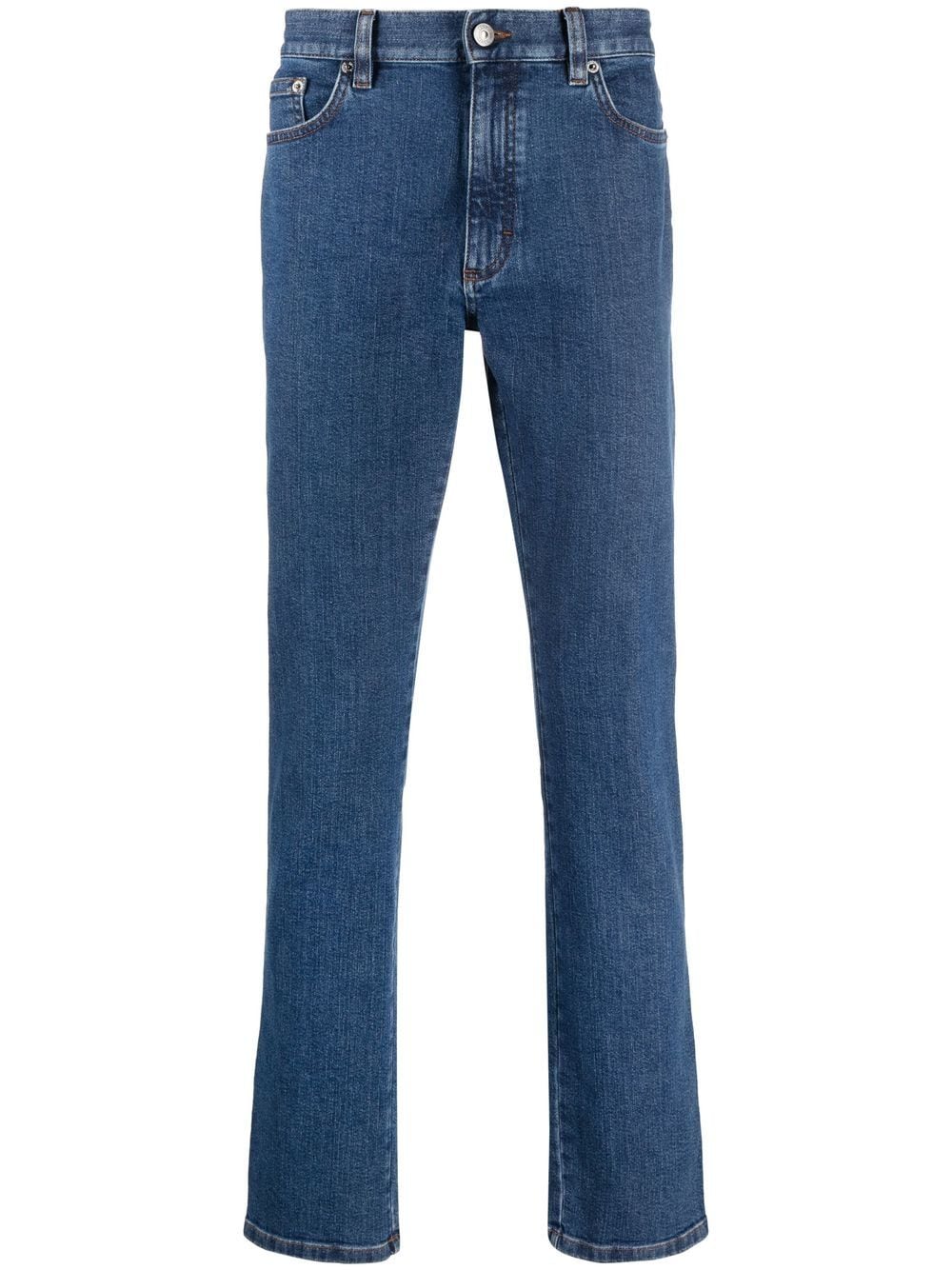 Zegna Roccia Slim-Fit-Jeans - Blau von Zegna