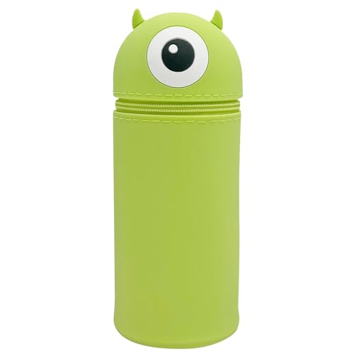 2-in-1 Silikon Federmäppchen,Federmäppchen aus Weichem Silikon,Federmäppchen Reißverschluss,Stand up Federmäppchen,Cartoon Federmäppchen,Stiftetasche Pencil Case,Große Kapazität Briefpapier Pouch von ZeiLaBang Kakadi