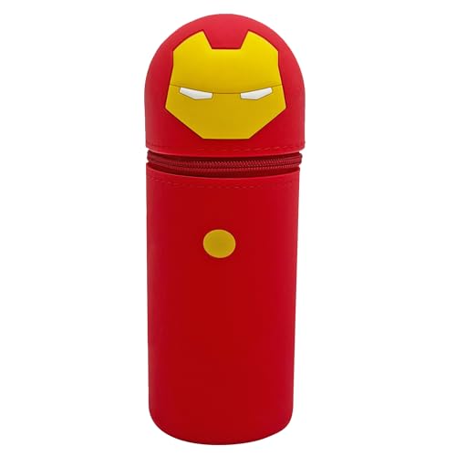 2-in-1 Silikon Federmäppchen,Federmäppchen aus Weichem Silikon,Federmäppchen Reißverschluss,Stand up Federmäppchen,Cartoon Federmäppchen,Stiftetasche Pencil Case,Große Kapazität Briefpapier Pouch von ZeiLaBang Kakadi