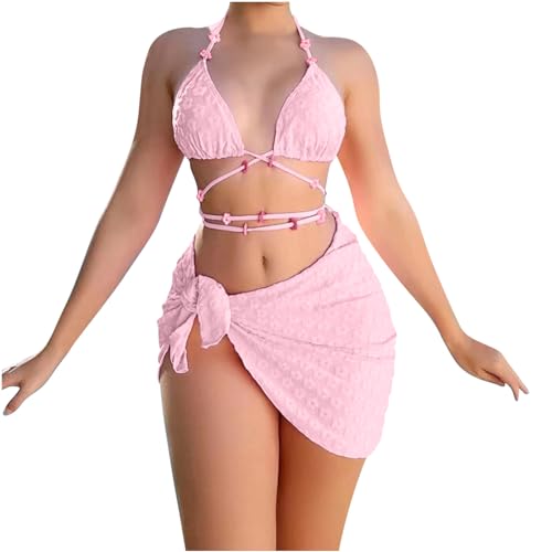 Bikini Tankini Set Damen Bikini Set V Ausschnitt High Waist Streifen Bikini Bademode Breite Träger Zweiteiliger Badeanzug Swimsuit GroßE Brüste Bauchweg Tankini Damen Sexy Swimsuit von Zeiayuas