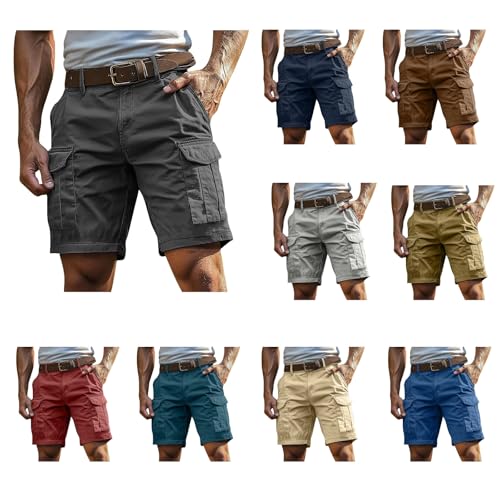 Cargo Shorts Herren Kurze Cargohose Bermuda Hosen Outdoor Sportshorts Einfarbig Sommer Hose Mit ReißVerschluss Knopf Mehrere Taschen Arbeitshose Modische Klassisch Wanderhose GroßE GrößEn Sporthose Cargo Shorts Herren Kurze Cargohose Bermuda Hosen Outdoor Sportshorts Einfarbig Sommer Hose Mit ReißVerschluss Knopf Mehrere Taschen Arbeitshose Modische Klassisch Wanderhose GroßE GrößEn Sporthose von Zeiayuas