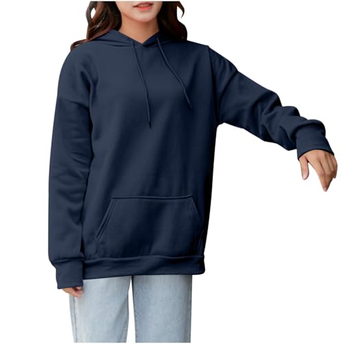 Damen Kapuzenpullover Hoodie Oversize Pullover Sweatshirt Locker Modisch Kapuzenshirts Casual Hoodies Klassische Herbst Kapuzensweatshirt Einfarbig Lässig Oberteile Lockerer Langarm Shirt Mit Kapuze von Zeiayuas