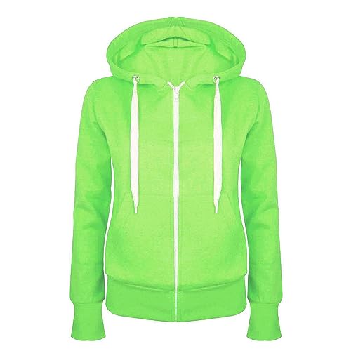 Fleecejacke Damen Elegant Winterjacke mit Reißverschluss, Weich Und Bequem Sweatjacke mit Kordelzug, Warme Einfarbig Hoodie Große Größen Langarm Kapuzenjacke Leichte Atmungsaktive Übergangsjacke Fleecejacke Damen Elegant Winterjacke mit Reißverschluss, Weich Und Bequem Sweatjacke mit Kordelzug, Warme Einfarbig Hoodie Große Größen Langarm Kapuzenjacke Leichte Atmungsaktive Übergangsjacke von Zeiayuas
