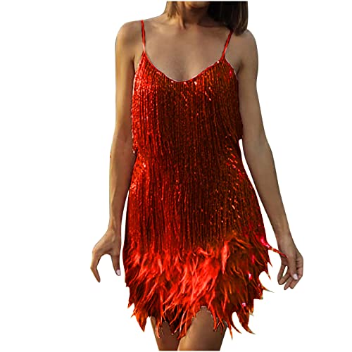 Fransen Kleid Rot Paillettenkleid Damen Quaste lateinisches Tanzkleid Frauen Ballsaal Kleid Ärmellos Pailletten Schwarz Mesh Ärmel für Latein Tango Salsa Tanzkostüm Samba Kleiden Fransen Kleid Rot Paillettenkleid Damen Quaste lateinisches Tanzkleid Frauen Ballsaal Kleid Ärmellos Pailletten Schwarz Mesh Ärmel für Latein Tango Salsa Tanzkostüm Samba Kleiden von Zeiayuas