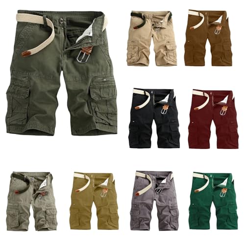 Zeiayuas Cargo Shorts Herren GroßE GrößEn Leicht Bermuda Shorts Stretch Cargo Hosen Sport Relaxed Fit Hose Mit Multi Taschen Outdoor Arbeitshose Sommer LäSsig Cargohose Bequem MäNner Freizeithose von Zeiayuas