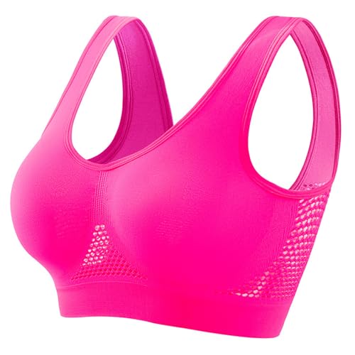 Zeiayuas Damen Nahtloser BH Push Up Bralette Ohne Bügel Sport BHS Starker Halt Seamless Bra Große Größen Sports Bra Bügelloser Stretch Bustier Weich Unterwäsche Bequem Klassische BH Wohlfühl-BH von Zeiayuas