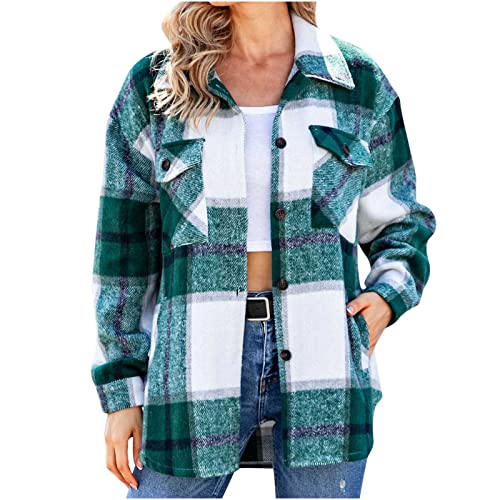 Zeiayuas GroßE GrößEn Tweedjacke Damen Mantel Winterjacke Damen Warm Blazer Damen Elegant Freizeitjacke Winterjacke Damen Warm Leicht Blazer Damen Sportlich Jacke Mantel Tweed Jacke für Frau von Zeiayuas