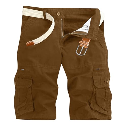 Zeiayuas Herren Cargo Shorts Cargo Kurze Freizeithose Bequem Cargohose Sommer Leicht Bermuda Shorts Chino Kurze Hose GroßE GrößEn Wanderhose Outdoor Arbeitshose Mit Taschen MäNner Bermudashorts von Zeiayuas