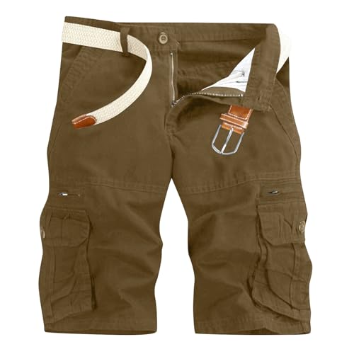 Zeiayuas Herren Cargo Shorts Cargo Kurze Freizeithose Bequem Cargohose Sommer Leicht Bermuda Shorts Chino Kurze Hose GroßE GrößEn Wanderhose Outdoor Arbeitshose Mit Taschen MäNner Bermudashorts von Zeiayuas