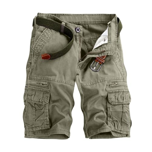 Zeiayuas Herren Cargo Shorts Cargo Kurze Freizeithose Bequem Cargohose Sommer Leicht Bermuda Shorts Chino Kurze Hose GroßE GrößEn Wanderhose Outdoor Arbeitshose Mit Taschen MäNner Bermudashorts von Zeiayuas
