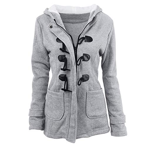 Zeiayuas Winterjacke Damen Warm Lang Damen Mantel Kapuzenjacke Winterjacke Mode Warm Hoodie Pullover Jacken Plüschjacke Fleecejacke Oberteile Outdoorjacke Winterjacke Damen Lang Warm Gefüttert von Zeiayuas