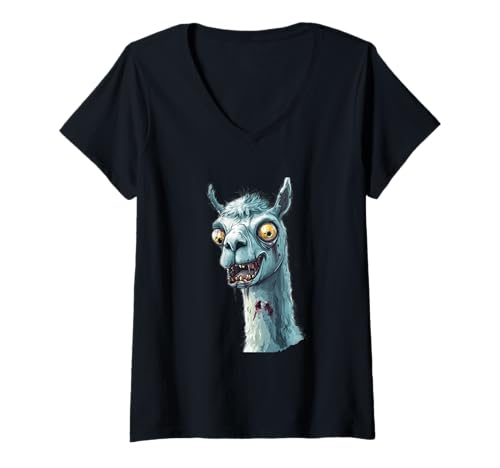 Damen Witziges, sarkastisches Tier-Zombie-Design T-Shirt mit V-Ausschnitt Damen Witziges, sarkastisches Tier-Zombie-Design T-Shirt mit V-Ausschnitt von Zeige deine sarkastische Zombie-Persönlichkeit