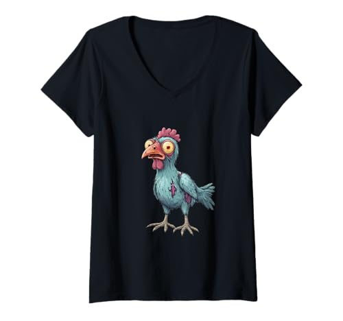 Damen Witziges, sarkastisches Tier-Zombie-Design T-Shirt mit V-Ausschnitt Damen Witziges, sarkastisches Tier-Zombie-Design T-Shirt mit V-Ausschnitt von Zeige deine sarkastische Zombie-Persönlichkeit