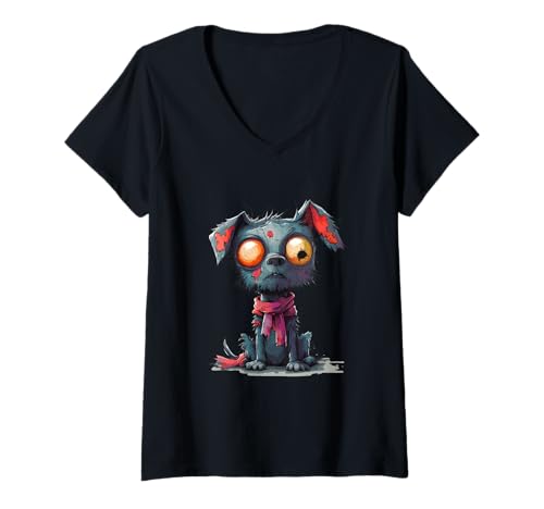 Damen Witziges, sarkastisches Tier-Zombie-Design T-Shirt mit V-Ausschnitt Damen Witziges, sarkastisches Tier-Zombie-Design T-Shirt mit V-Ausschnitt von Zeige deine sarkastische Zombie-Persönlichkeit