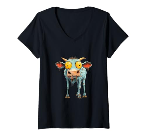 Damen Witziges, sarkastisches Tier-Zombie-Design T-Shirt mit V-Ausschnitt Damen Witziges, sarkastisches Tier-Zombie-Design T-Shirt mit V-Ausschnitt von Zeige deine sarkastische Zombie-Persönlichkeit