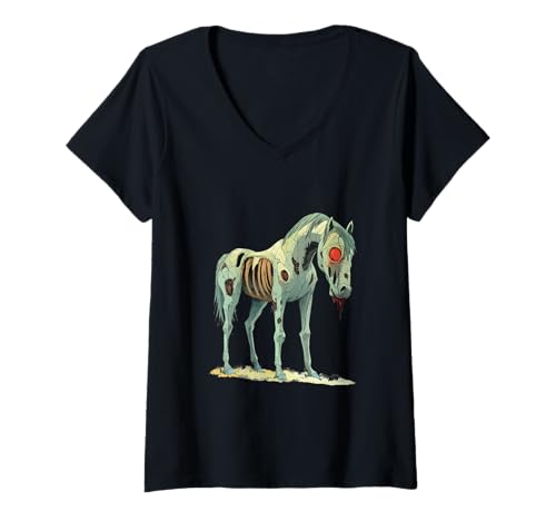 Damen Witziges, sarkastisches Tier-Zombie-Design T-Shirt mit V-Ausschnitt Damen Witziges, sarkastisches Tier-Zombie-Design T-Shirt mit V-Ausschnitt von Zeige deine sarkastische Zombie-Persönlichkeit